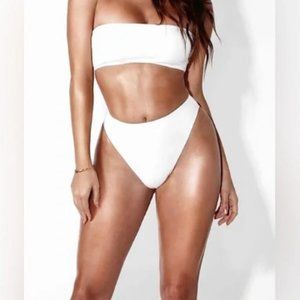 JLUXLABEL white bikini high waisted